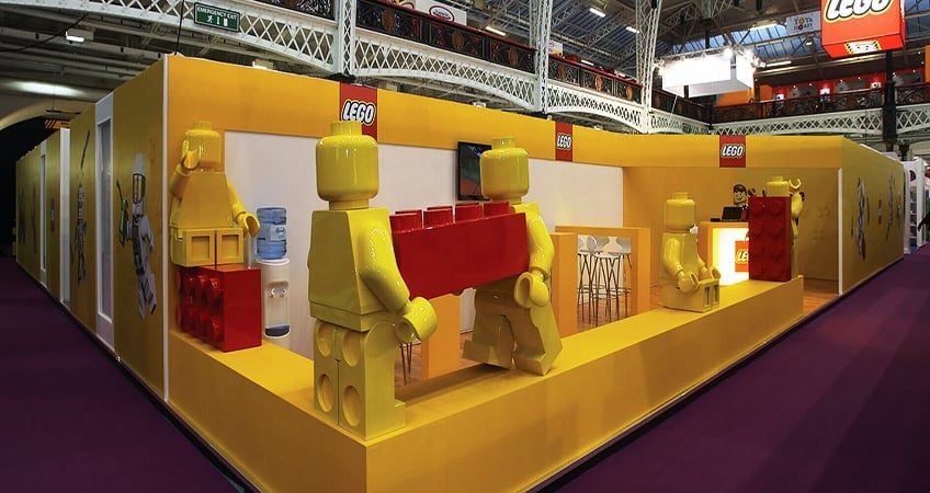 Custom made stand for Lego by Exhibit 3Sixty Custom made exhibition stand for Lego