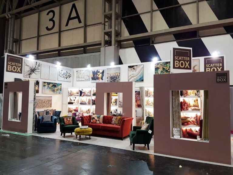 Furniture exhibition stand at the NEC