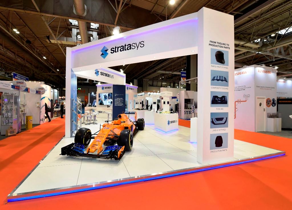 Exhibition stand design and build for Stratasys