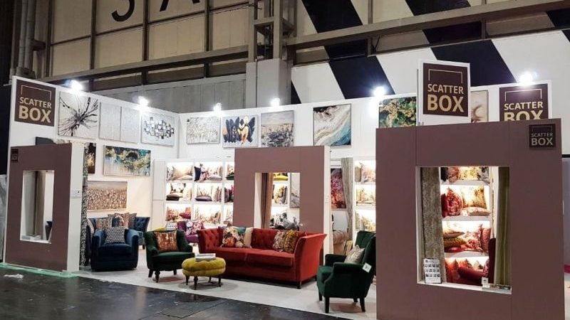Exhibition stands at the January Furniture Show