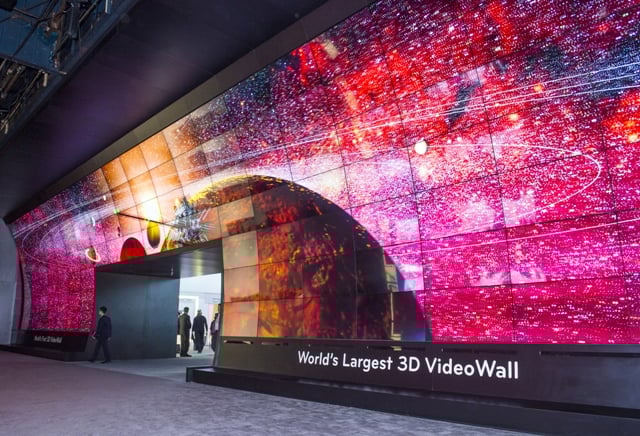 Video Wall example at an exhibition