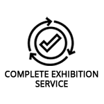 complete exhibition service icon