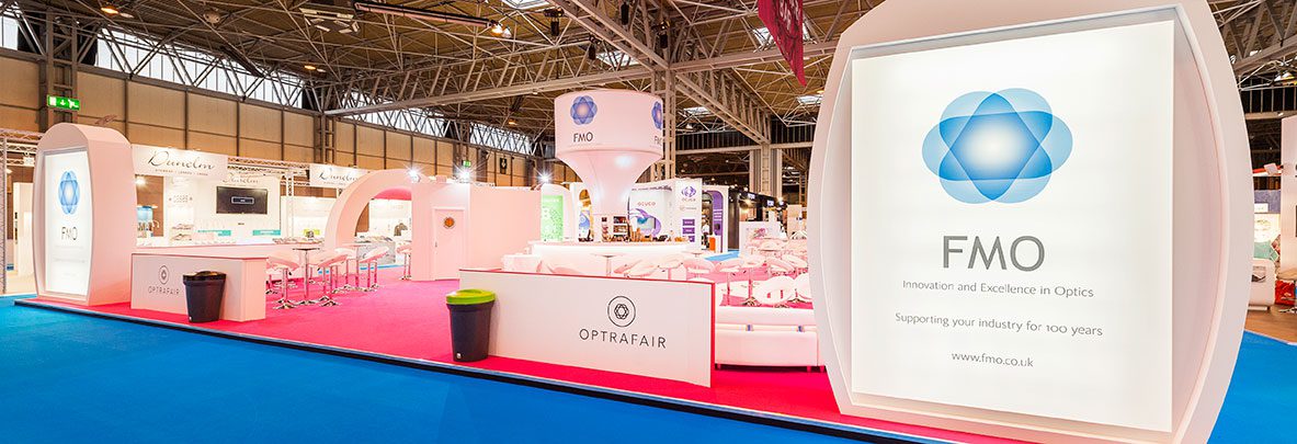 large Optrafair exhibition stand