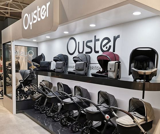 retail display for oyster pushchairs