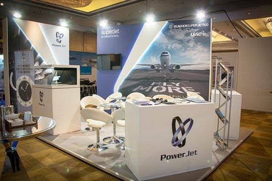 Power Jet exhibition stand